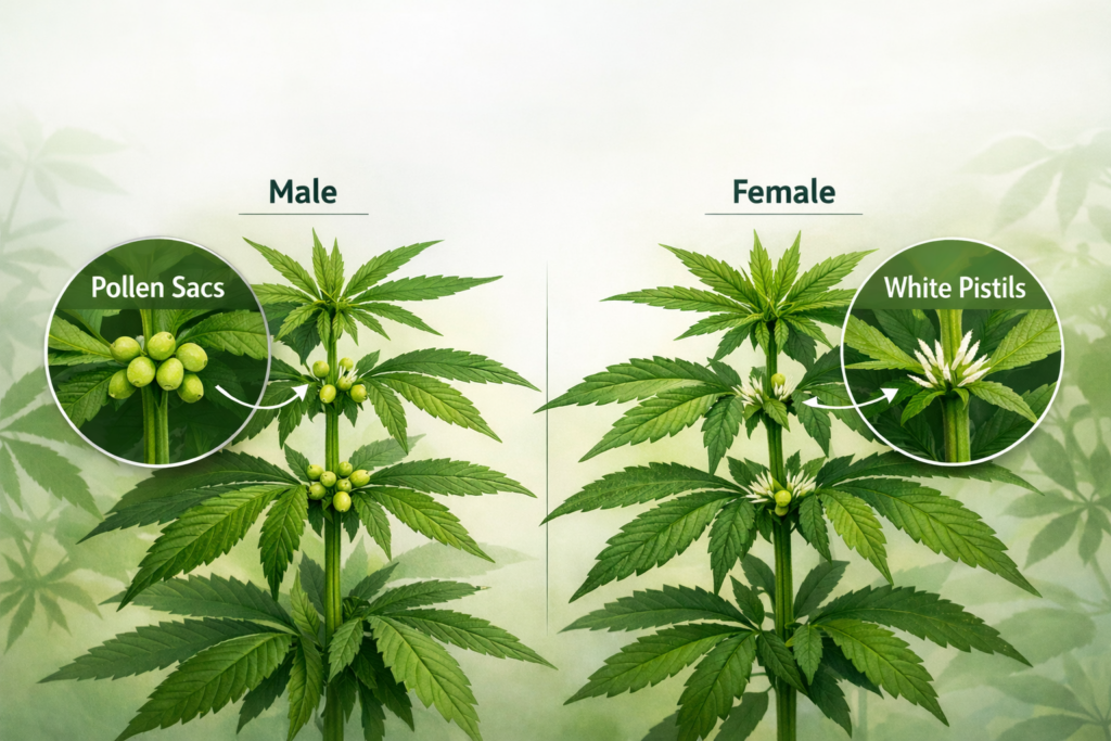 Male vs Female Cannabis Plant: How to Tell the Difference