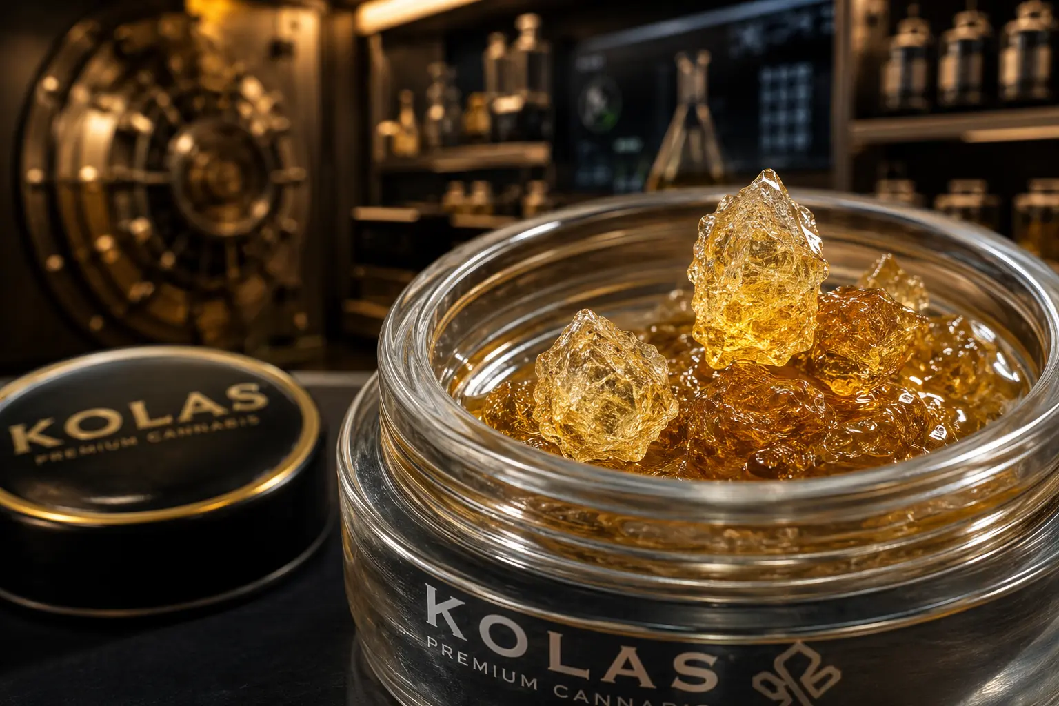KOLAS Sacramento cannabis concentrates display for 710 Day Oil Day celebration